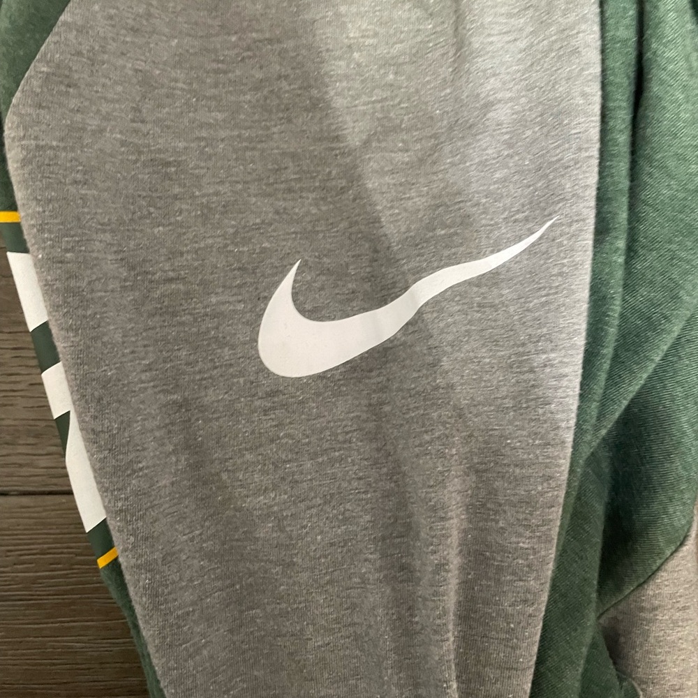 Green Bay Packers Nike Women's Stripe 3/4-Sleeve Raglan Tri-Blend T-Shirt Sz S - Picture 4 of 5
